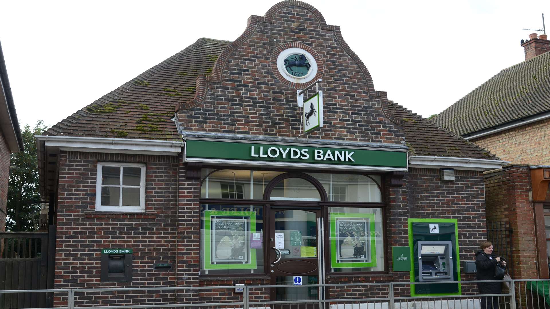 Lloyds in New Romney, the only bank branch left in Romney Marsh.