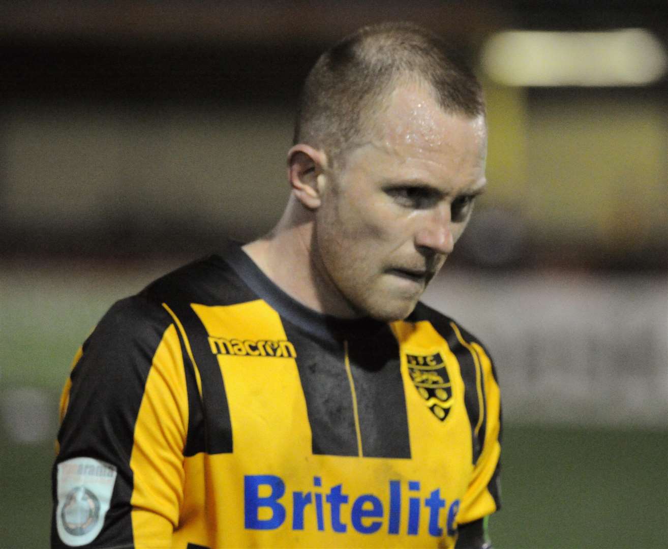 Maidstone skipper Stuart Lewis after Solihull defeat Picture: Steve Terrell