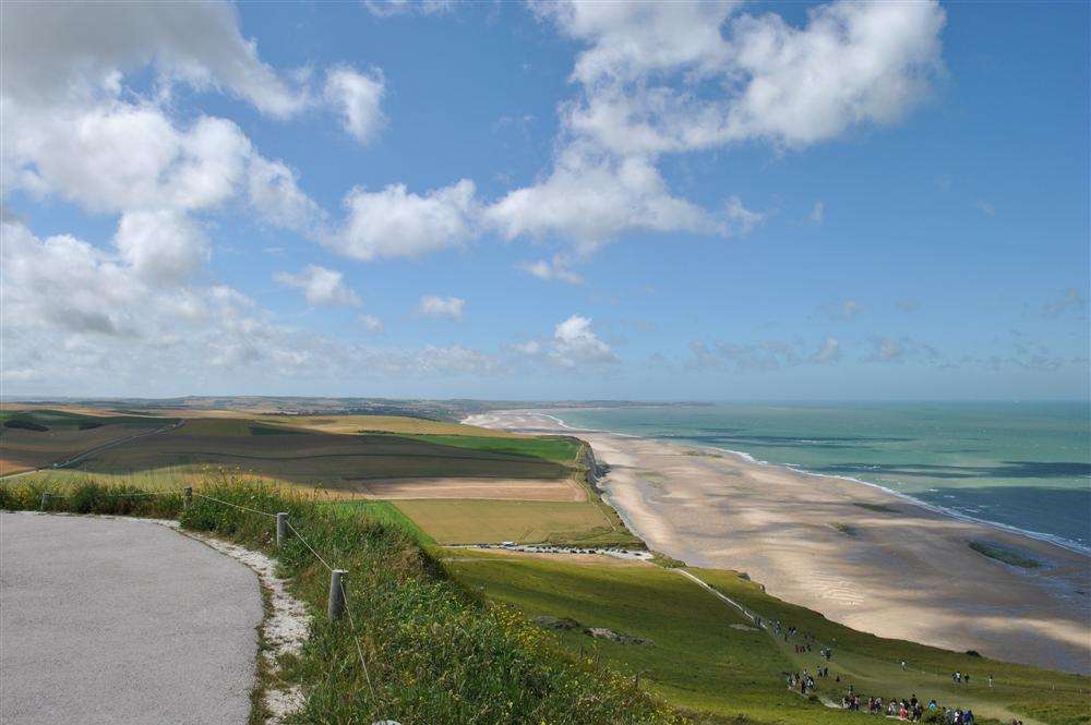 The coastline towards Wimereux along the Cote d'Opale in the Pas de Calais
