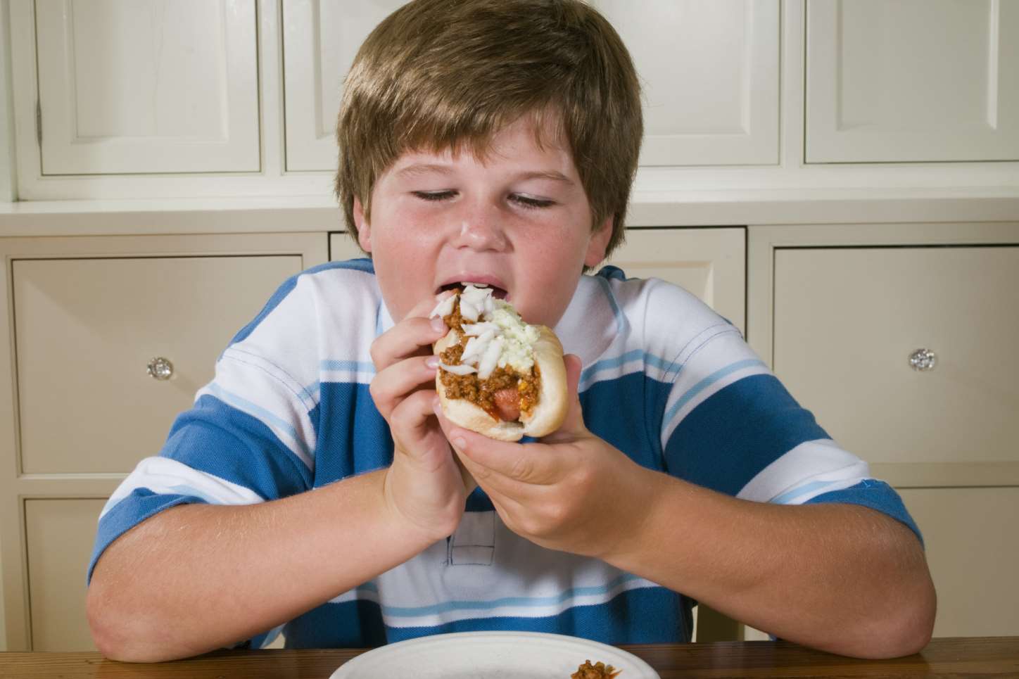 Stock image of obese child