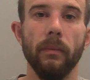 Andrew Spencer has been jailed after threatening staff at four shops. Image: Kent Police