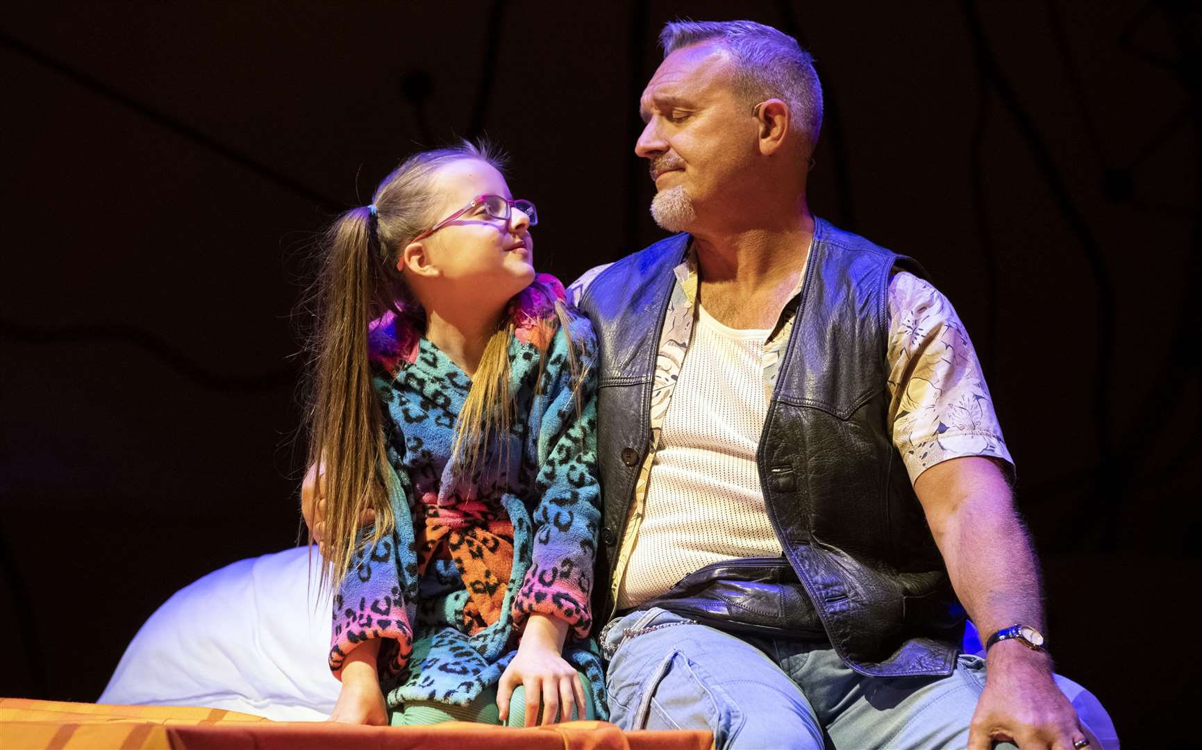 Evie Gibson and Mark Moraghan in Little Miss Sunshine Picture: Richard H Smith