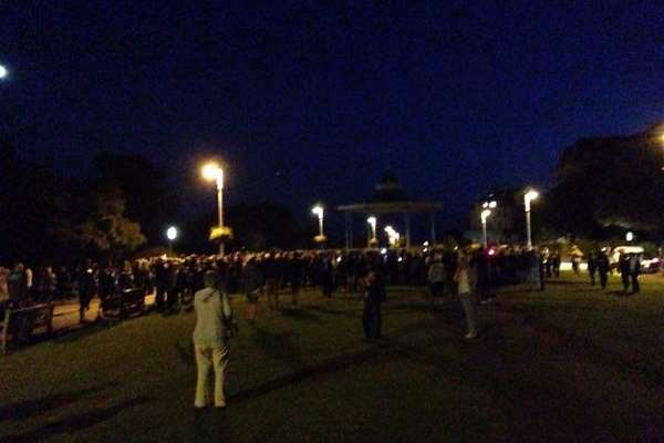 Hundreds gather on The Leas at Folkestone
