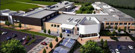 An artist's impression of the new buildings at Brompton Academy