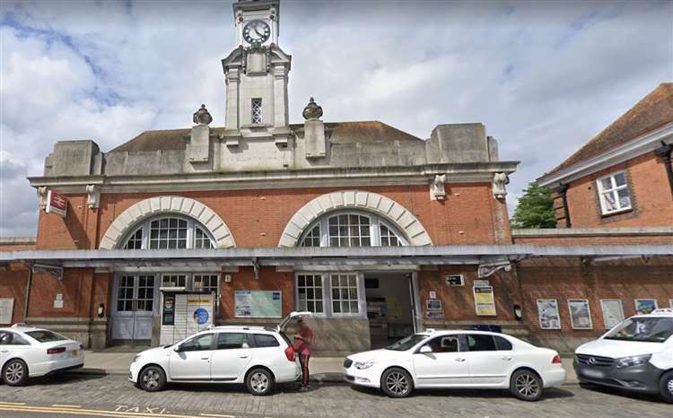 Two officers were allegedly attacked at Tunbridge Wells railway station. Stock picture