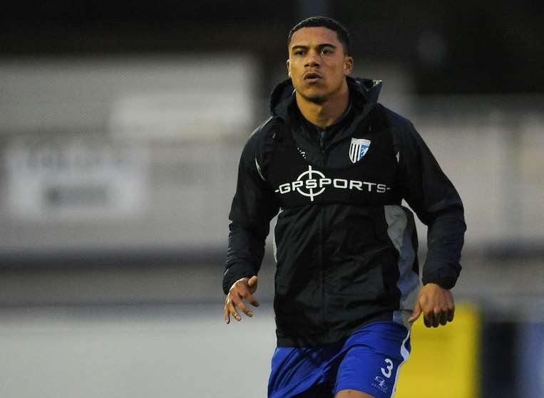 Bradley Garmston played for the Gills in their midweek Kent Senior Cup match Picture: Ady Kerry