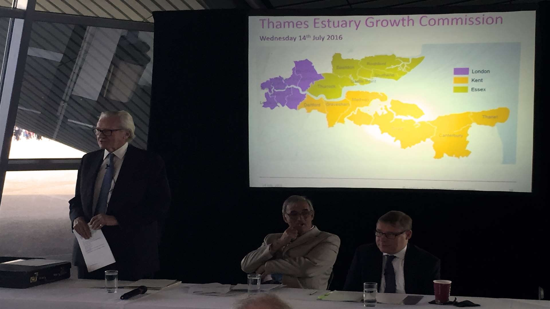Lord Heseltine launches the Thames Estuary 2050 Growth Commission at the Olympic Park