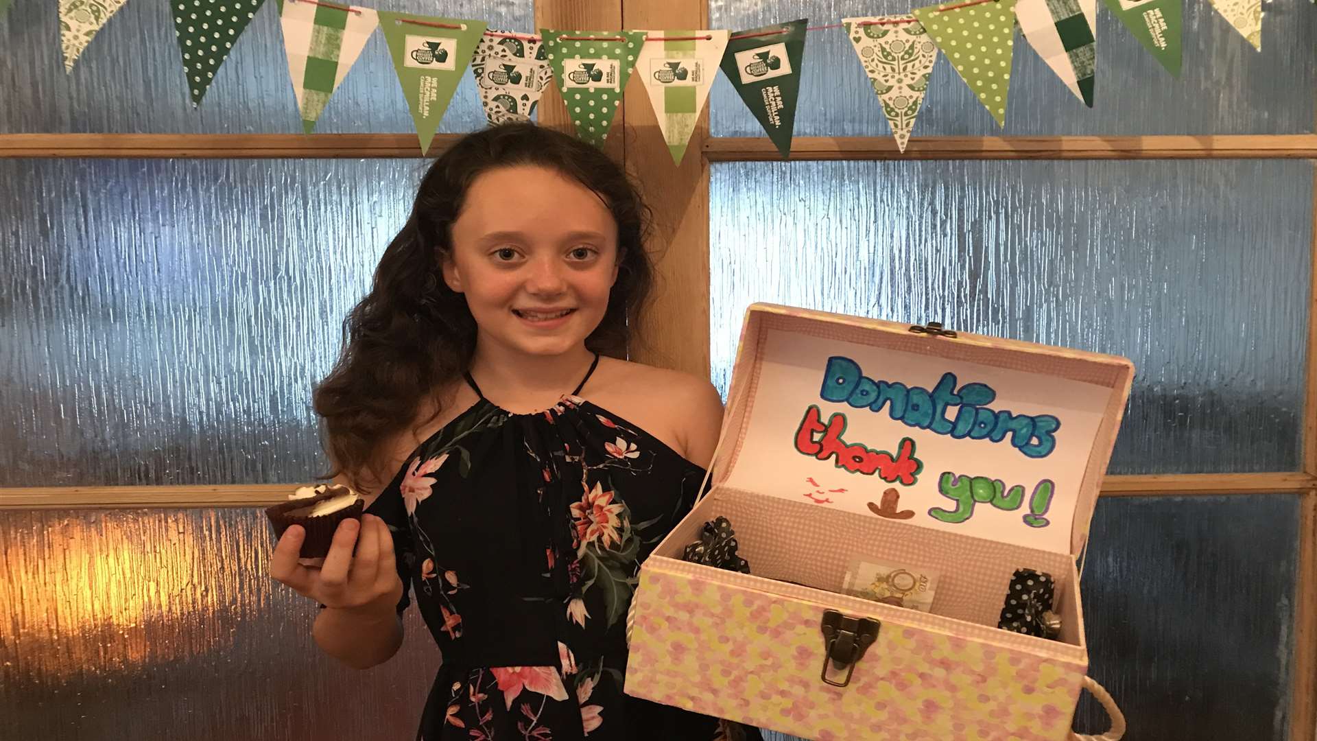 Jaime Cooper held a Macmillan Coffee Afternoon instead of having an 11th birthday party