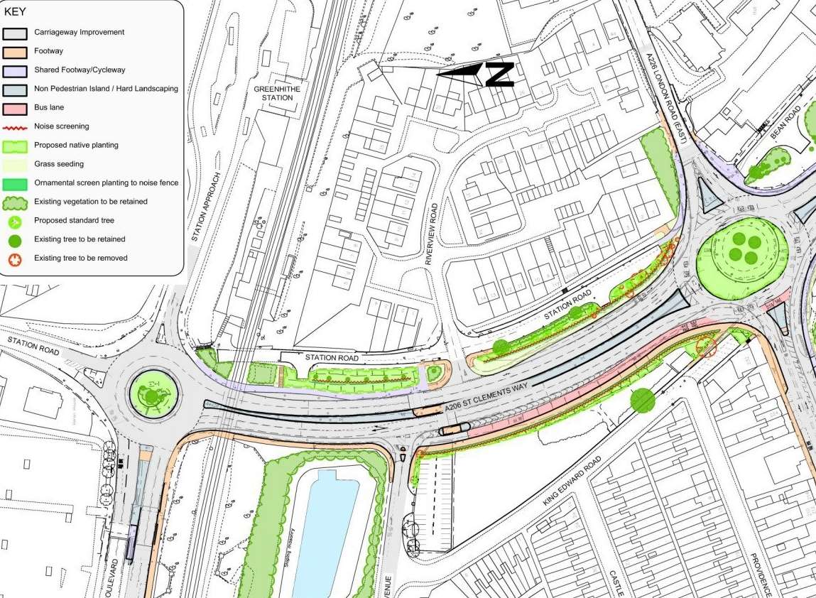 Kent County Council have shown their plans to upgrade the A206 otherwise known as St Clements Way