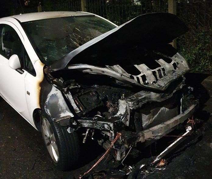 Key worker Kylie Green's car was destroyed