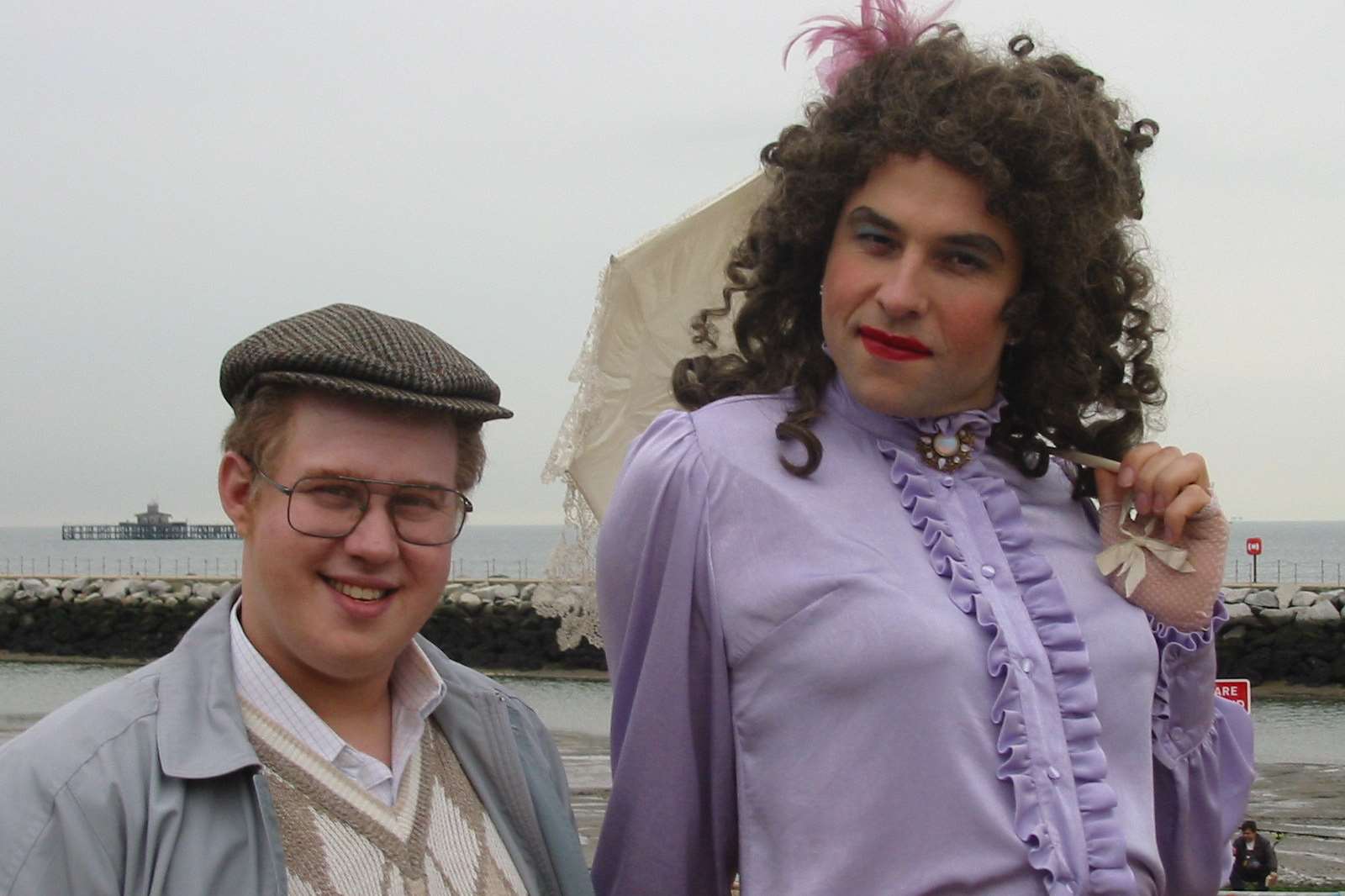 Matt Lucas and David Walliams filming for Little Britain in Herne Bay