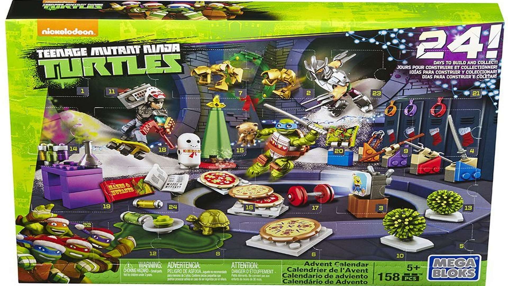 Mega Bloks Teenage Mutant Ninja Turtles advent calendar with 158 pieces, Amazon, £15.99