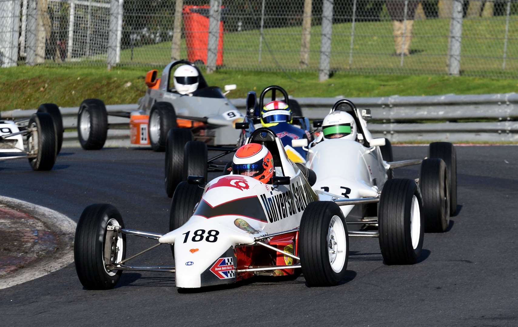 Goodwin turns into Druids on Sunday. He has recently bought back the Van Diemen, with which he won the 1989 Champion of Brands series. He narrowly missed a top-six place and getting into this year's Festival final after finishing seventh in the Last Chance Race. Picture: Simon Hildrew