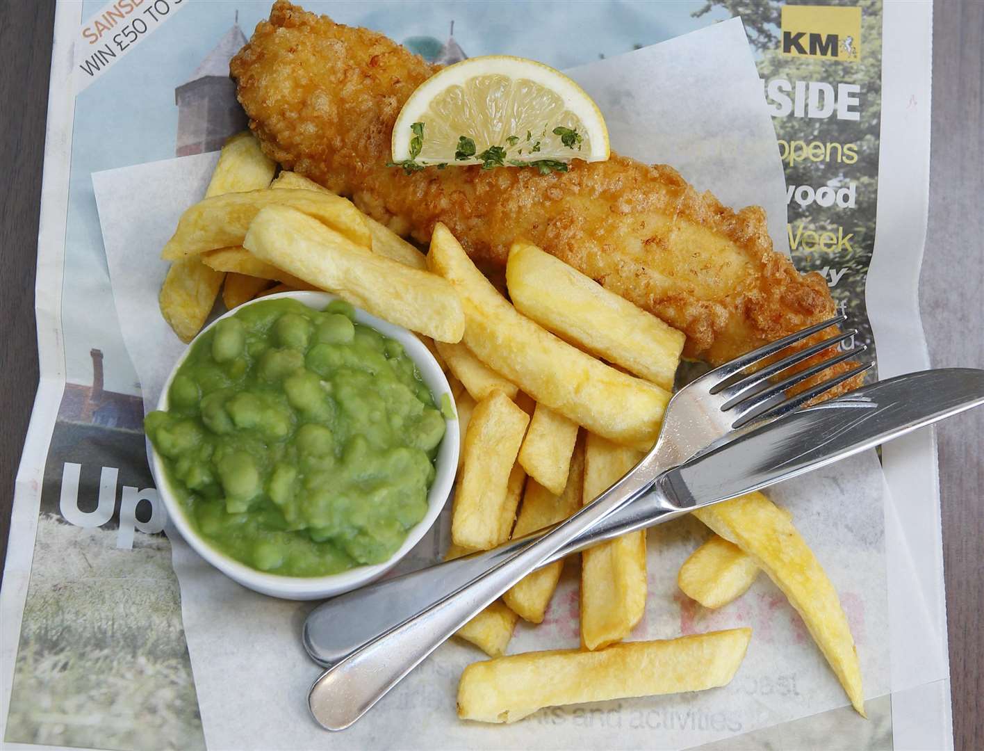 Will you have your chips on National Fish and Chips Day Picture: Andy Jones