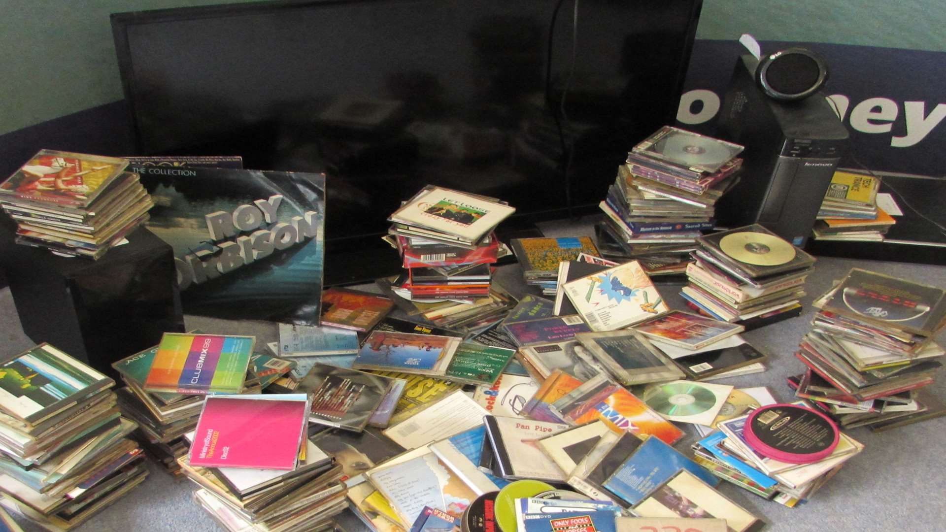 The pensioner's CD collection was seized after he ignored pleas to turn his music down