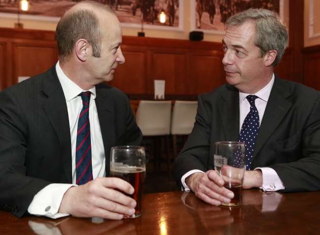 Henry Bolton and Nigel Farage