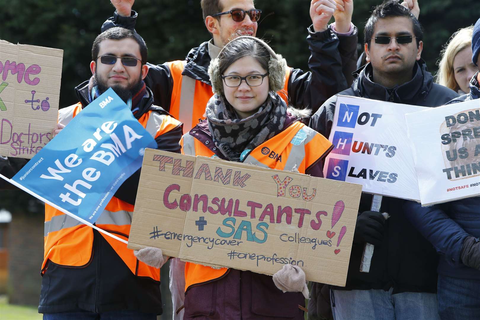 Junior doctors across the country are striking for five days. Image: Andy Jones.