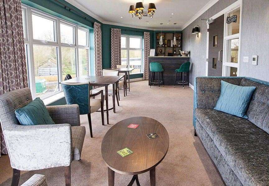 The bar at Copperfield Court in Broadstairs. Picture: Oyster Care Homes