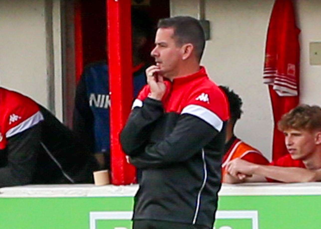 Manager Keith McMahon has left Whitstable. Picture: Les Biggs