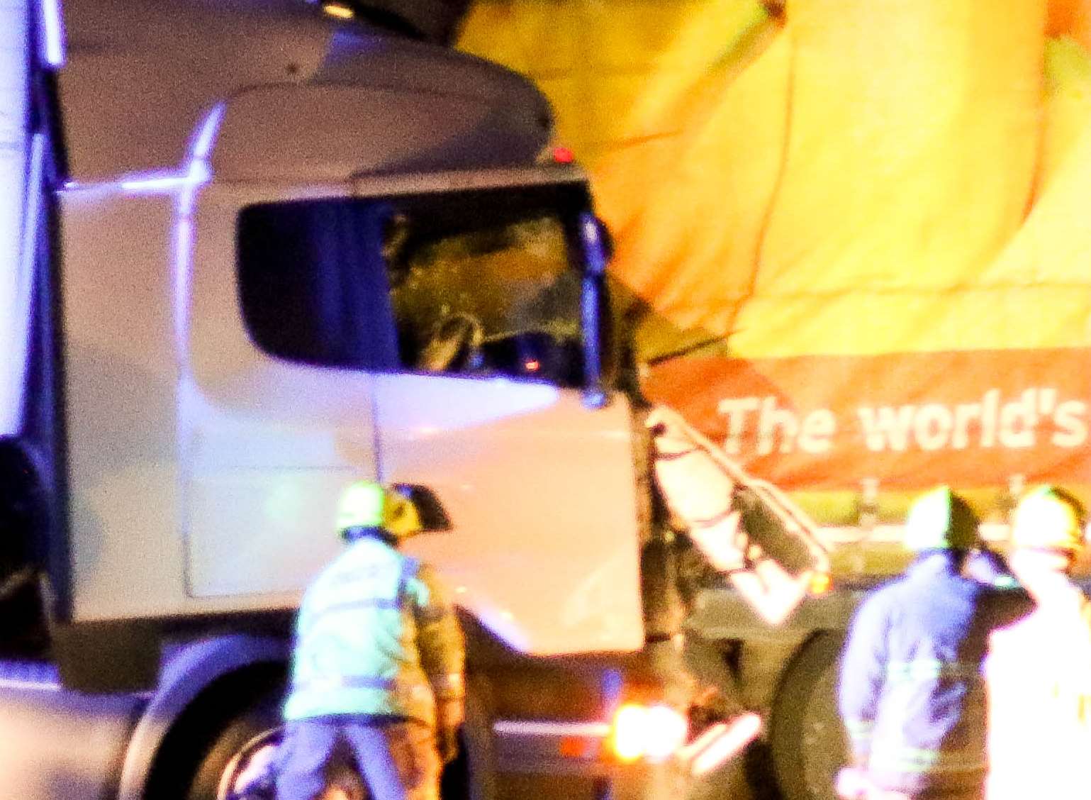 Two lorries were involved in the crash. Pic: Brandon Baily