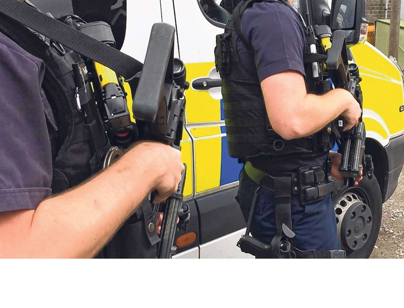 Armed police were called to the street. Stock picture