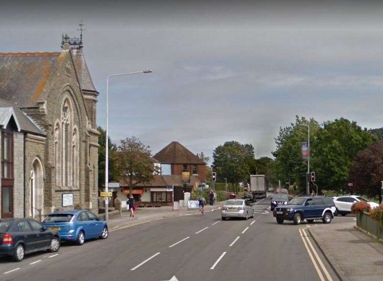 The incident happened as the vehicle turned into Stade Street, Hythe. Picture: Google.