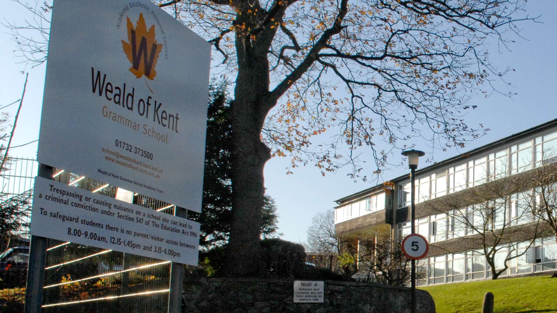 Weald of Kent Grammar School. Picture Matthew Walker