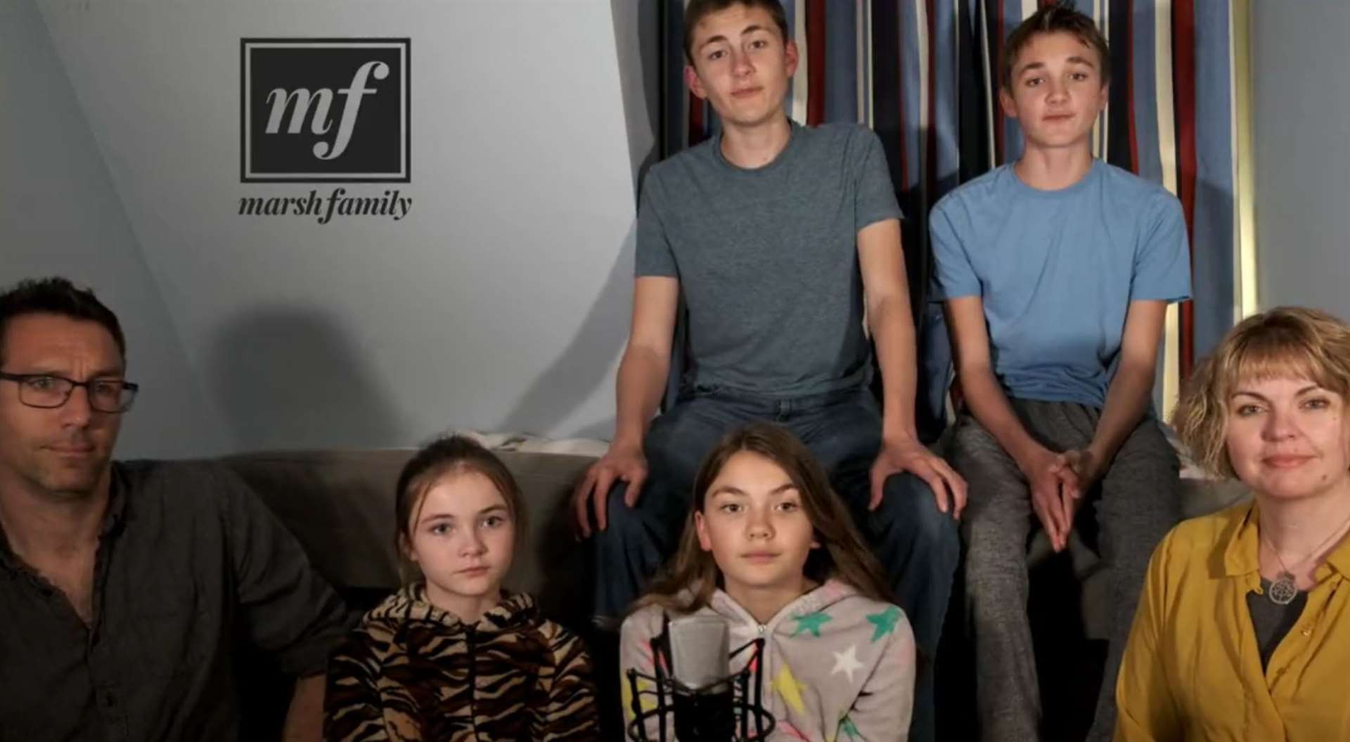 The Marsh Family, from Faversham, have been going viral for their singing videos. Picture: The Marsh Family