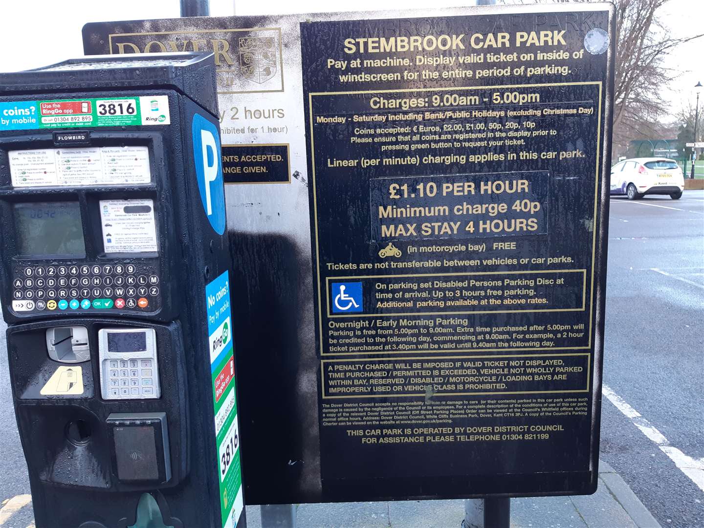 The present charges for the Stembrook car park in Dover