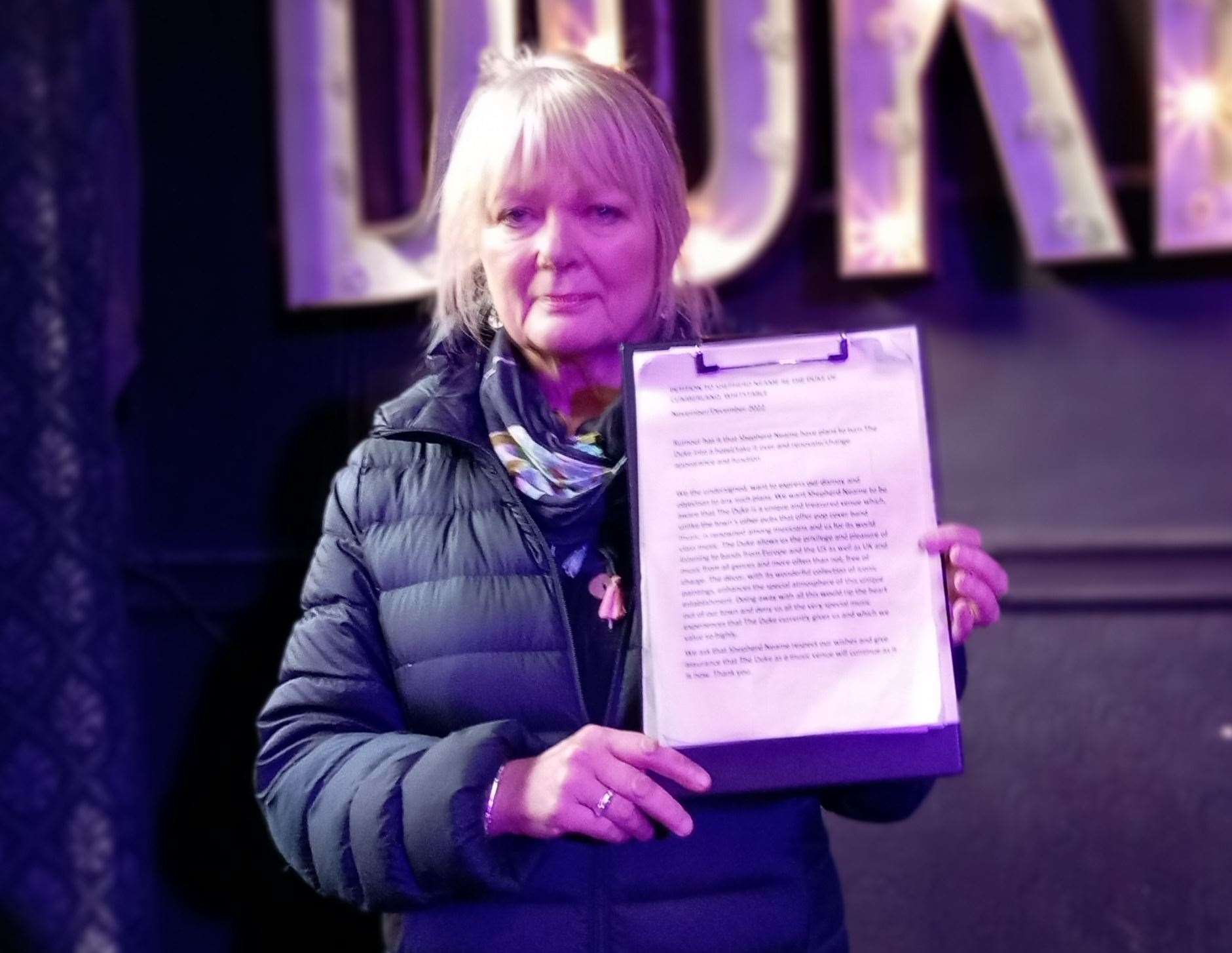 Jenny Buncombe launched a petition over fears The Duke of Cumberland pub in Whitstable could lose its music venue. Picture: Jenny Buncombe
