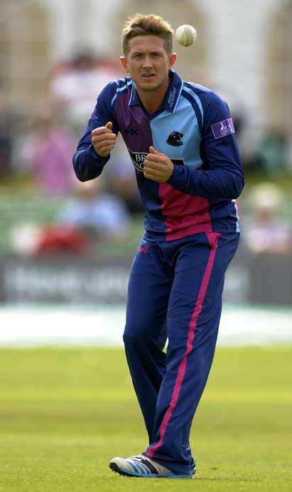 Joe Denly in action for Middlesex against Kent in August.