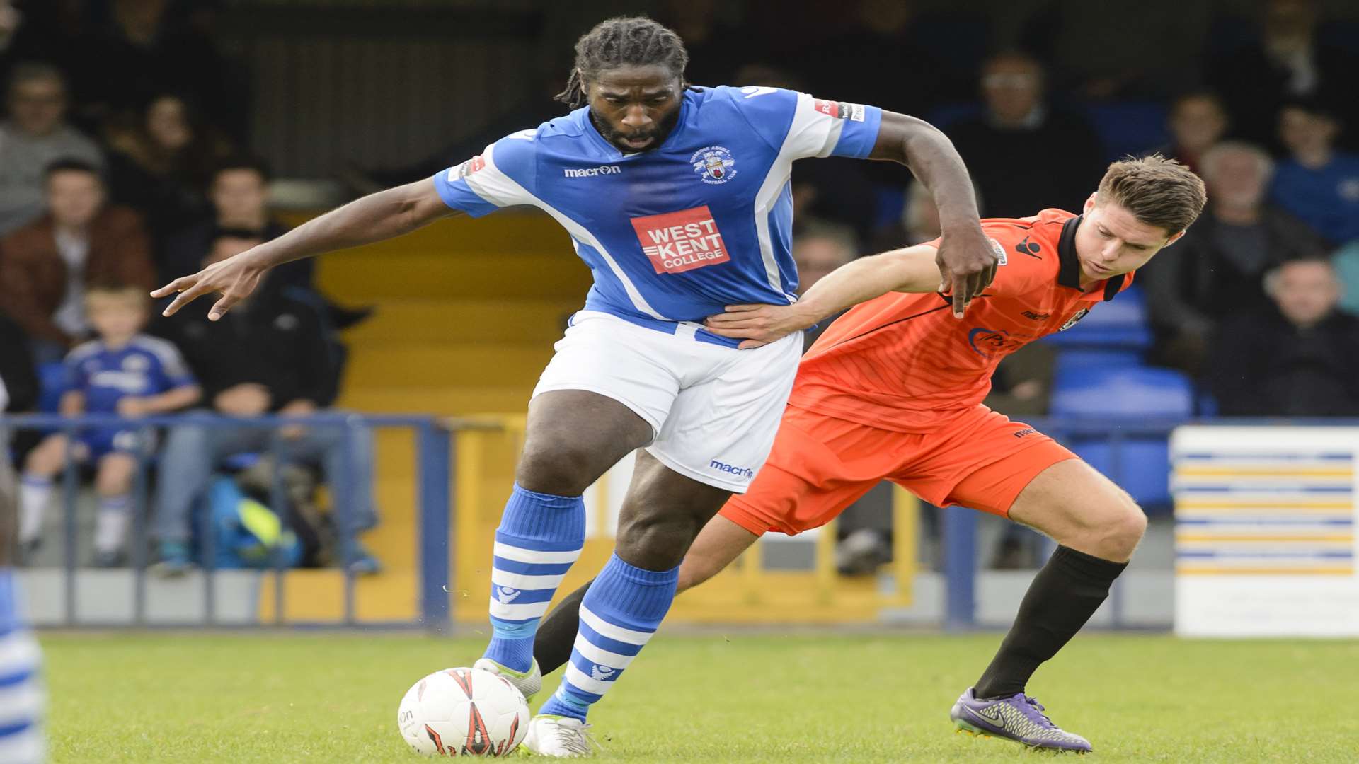 Craig Dundas in action for Tonbridge against Dartford Picture: Andy Payton