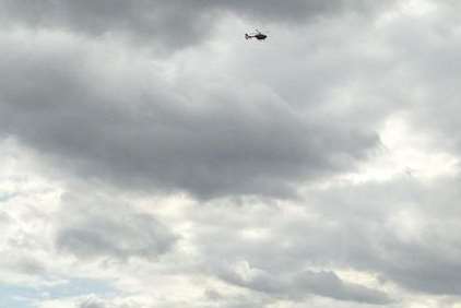 A helicopter was spotted hovering above Darenth