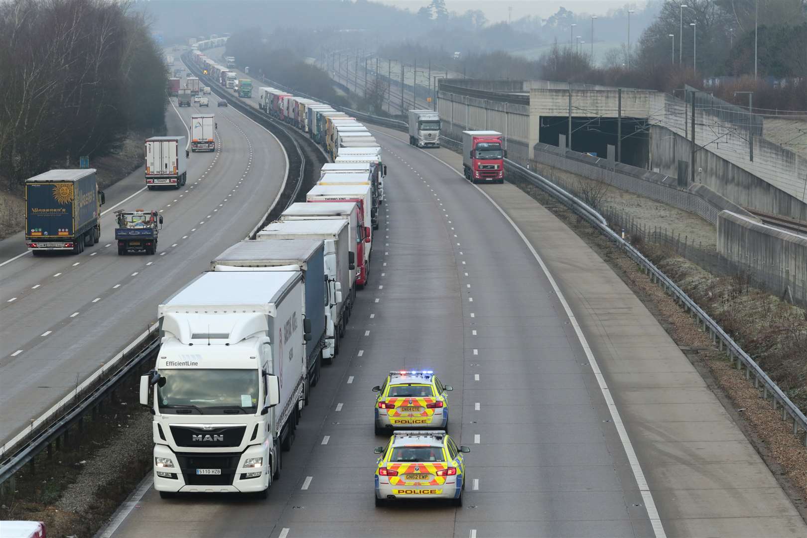 Operation Stack on the M20 was patrolled by Kent Police