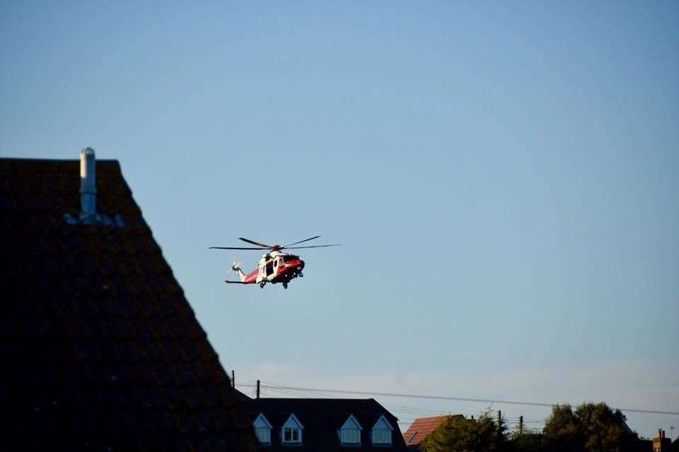 The coastguard was joined by police and ambulance crews. Picture: Lesley Bristow