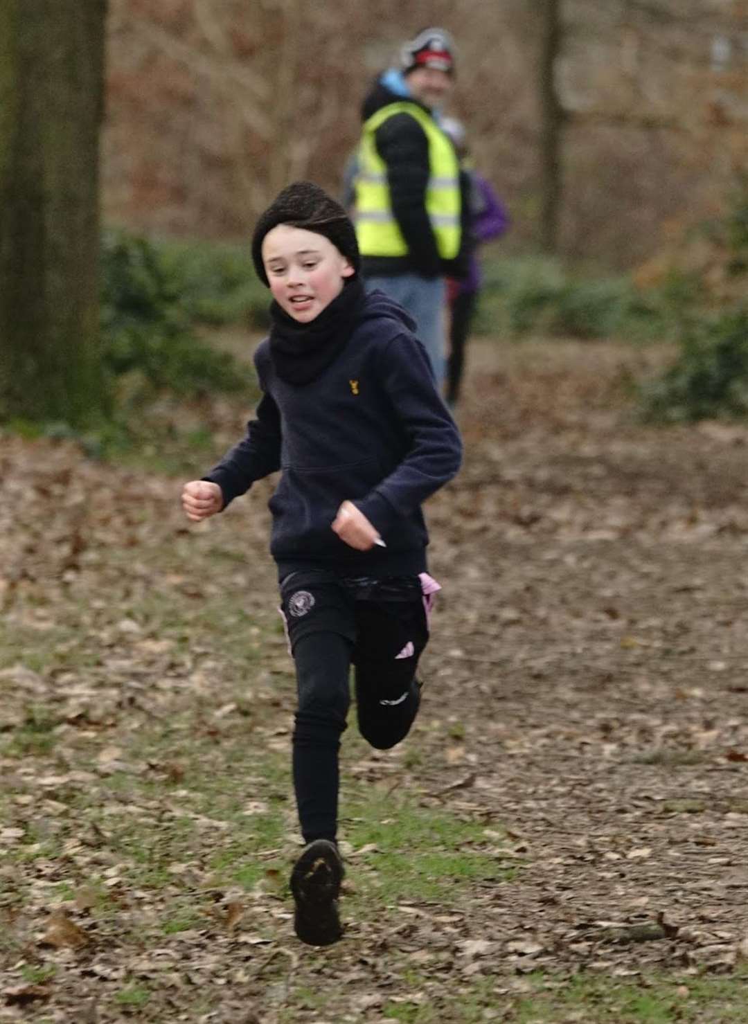Giving it everything in the final Park Wood junior parkrun. Picture: Lee-Anne Baker