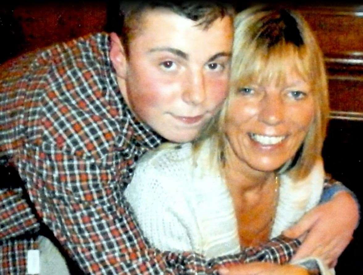An old photo of Jack and his mum, Kaz. Picture: BBC/Mary Berry's Festive Feasts