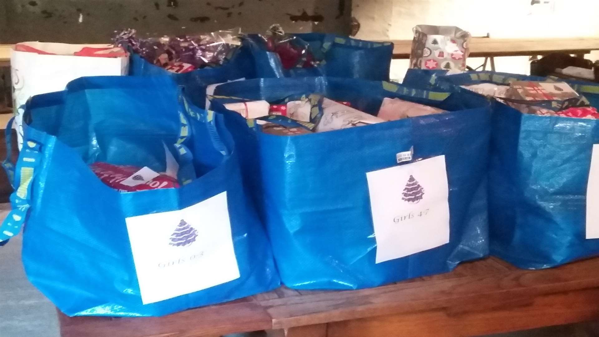 The presents donated by Tenterden people