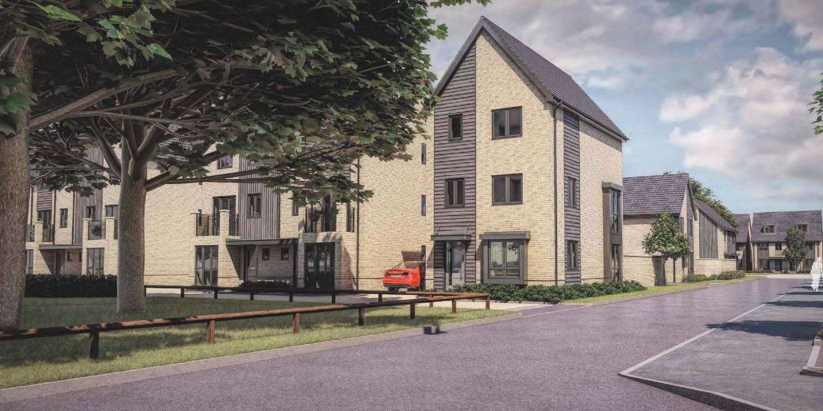 One of the home designs for Burgoyne Barracks. Credit: Taylor Wimpey Design Statement (10910779)