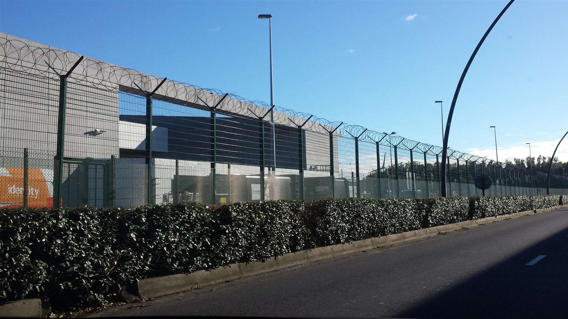 Huge fences have been put up around Calais as a result of the migrant crisis