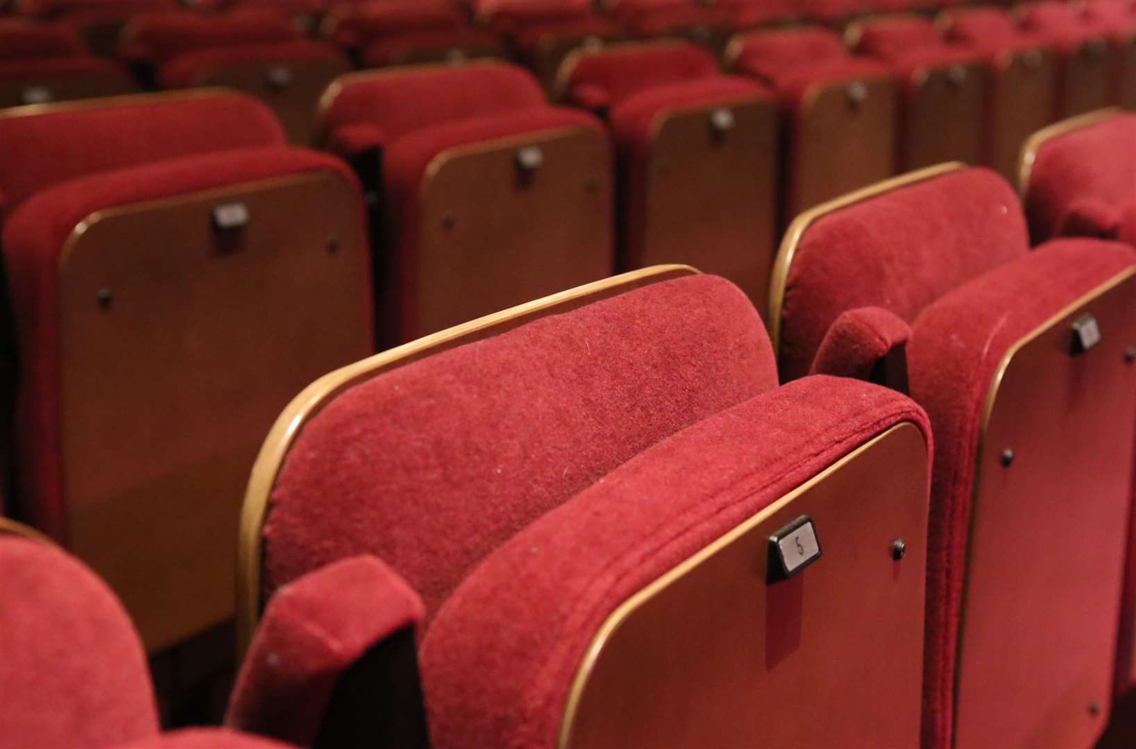 Seats at the Hazlitt Theatre in Earl Street have been empty for months. Picture: Martin Apps