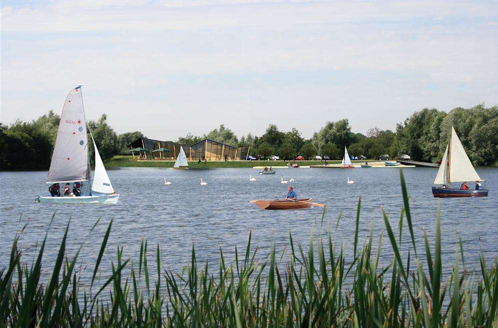 Artist impressions of the new development planned for Conningbrook Lakes