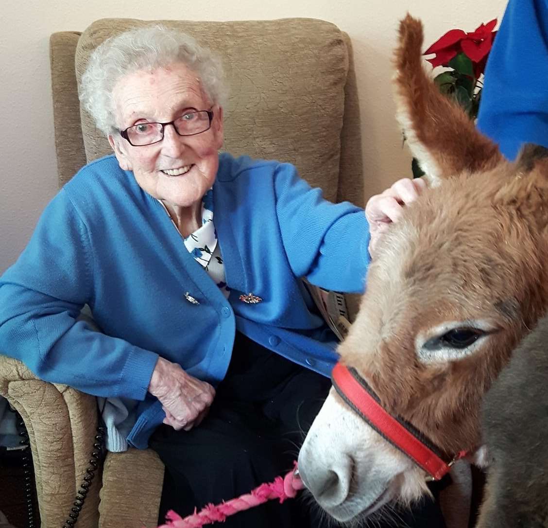 Barbara Bushell, 92, with Elsie