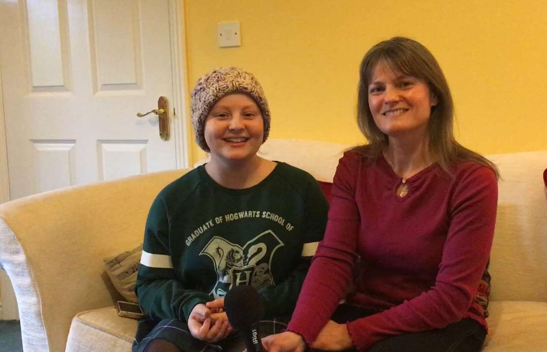 Caitlin and mum Alison speak to KentOnline at their home in Hawkinge