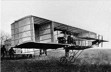 John Moore-Brabazon starts the first flight in Britain by a British aviator, on Shellbeach, May 2, 1909