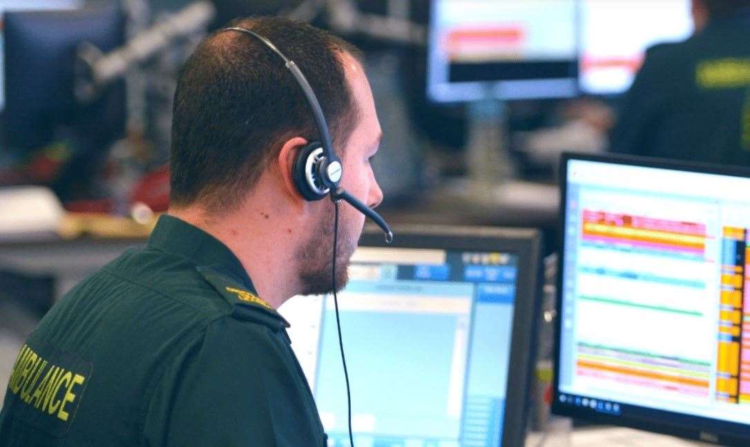 Call-handler at South East Coast Ambulance Trust. Picture: Secamb