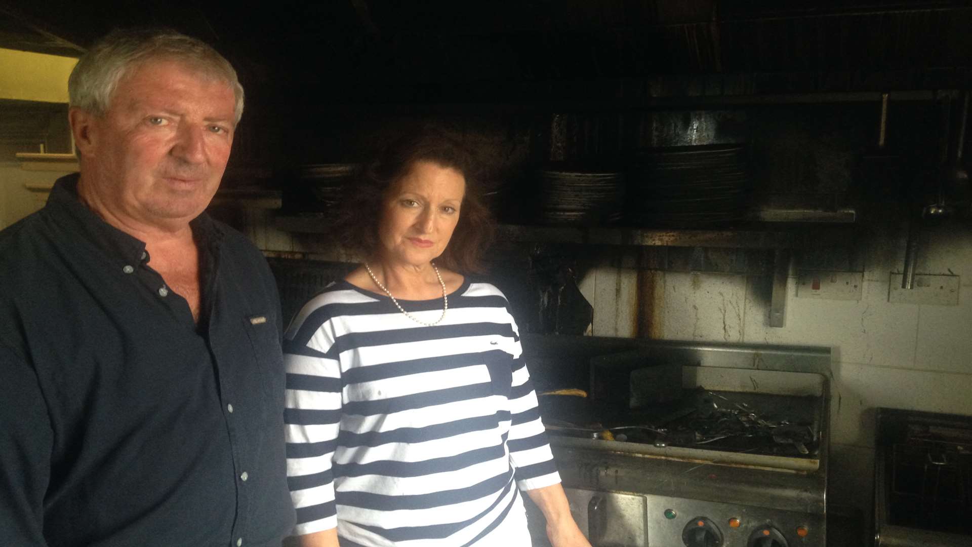 Patrick and Julie Breen, who run the Airport Cafe, say they have been left devastated and feel let down by the fire service