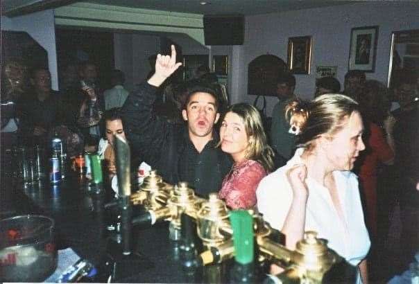 At the bar at Liquid Lounge in Maidstone in the 1990s. Picture: Hayden Parker