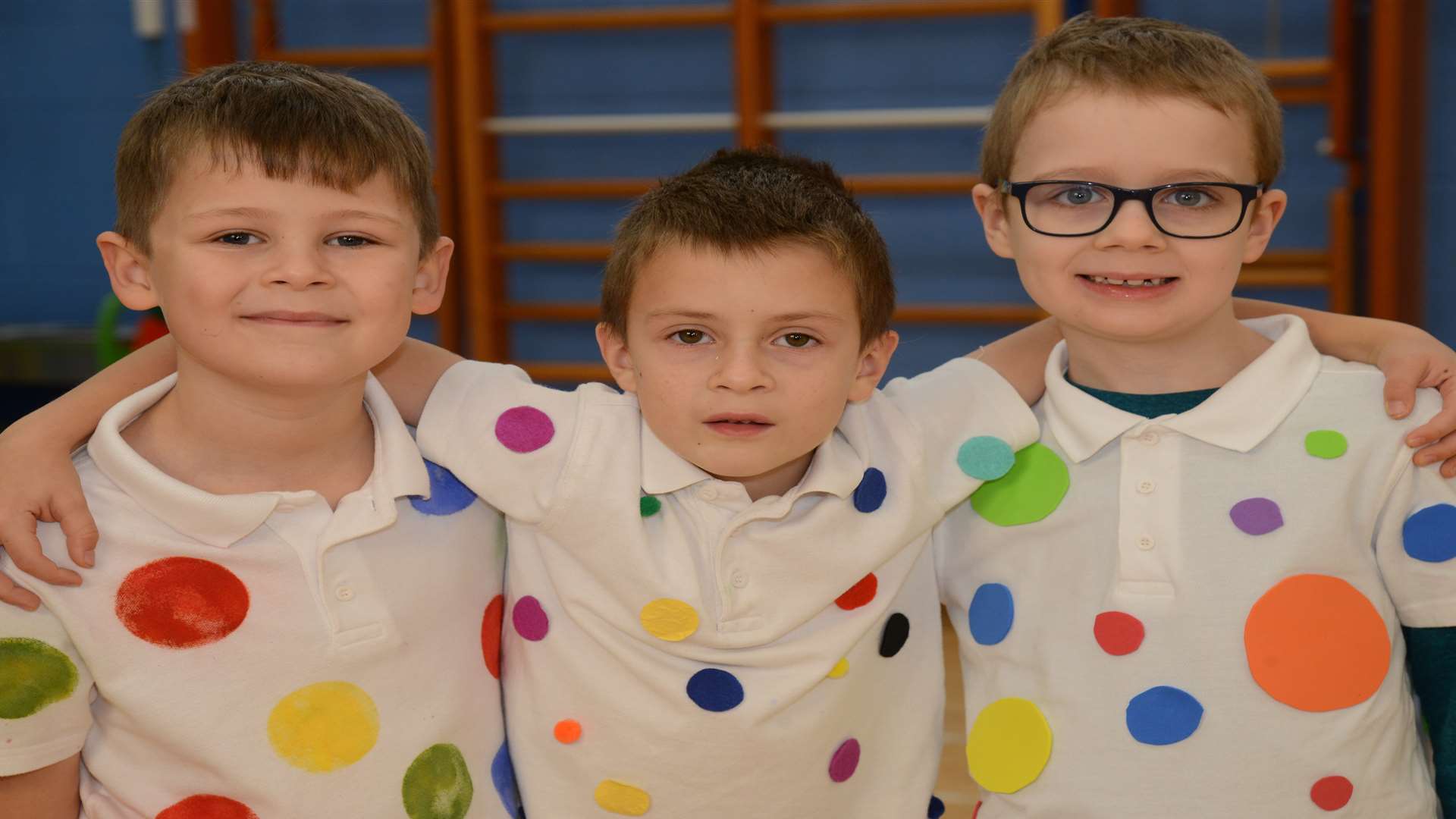Danielo, Aiden and Aiden at Brunswick House Primary in Maidstone. Picture: Gary Browne