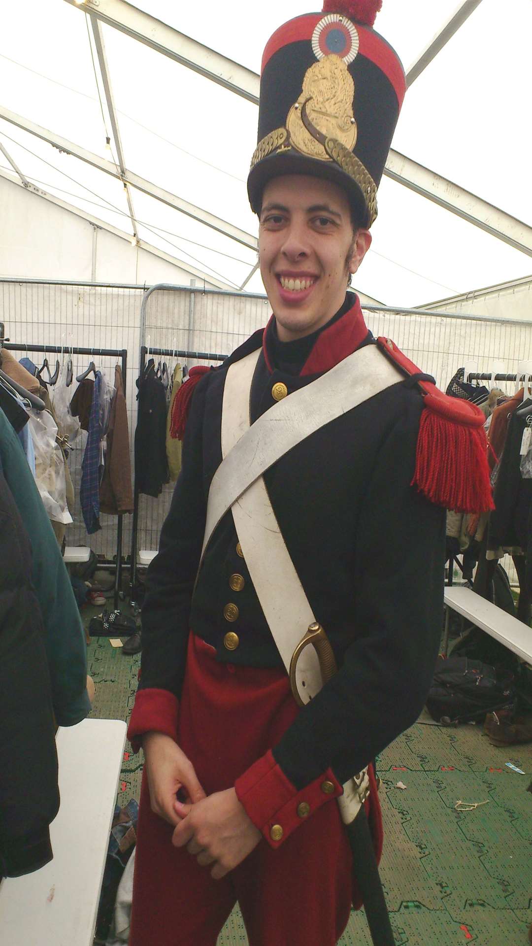 Sammy Harris as a French soldier in Les Miserables